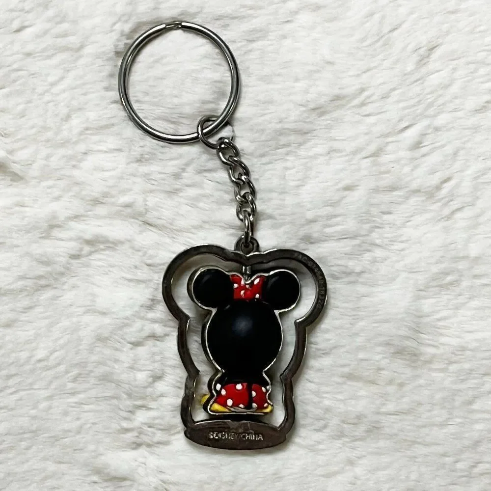 🔮 5/$25 Disney Minnie‎ Mouse Spinning Keychain